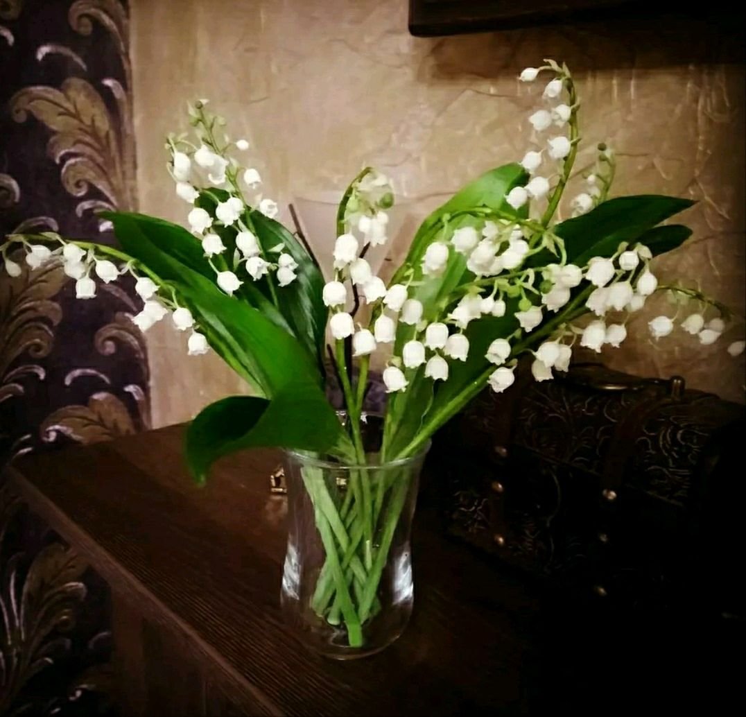 Ландыши из ткани
