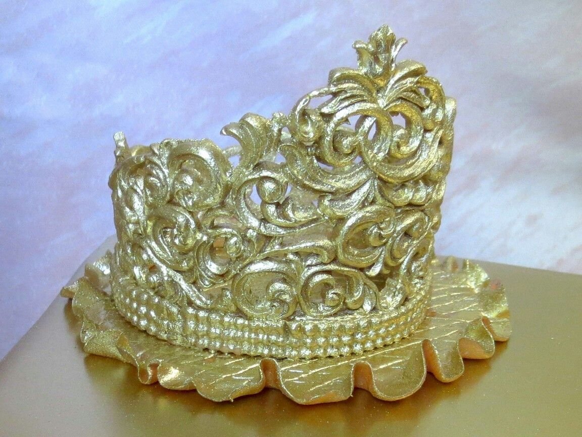 Макет короны для торта