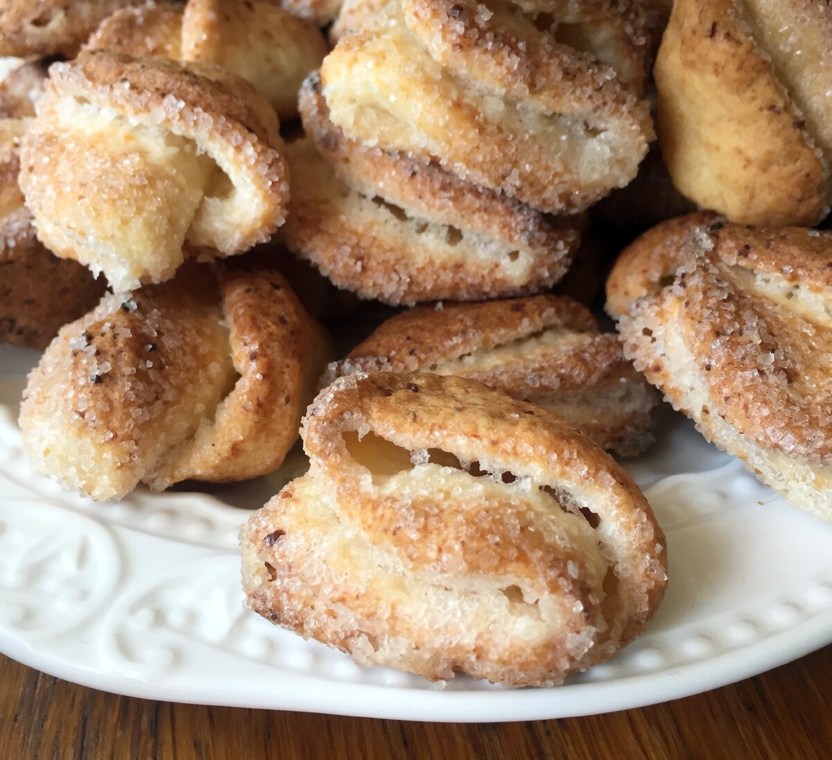 Творожное печенье с сахаром