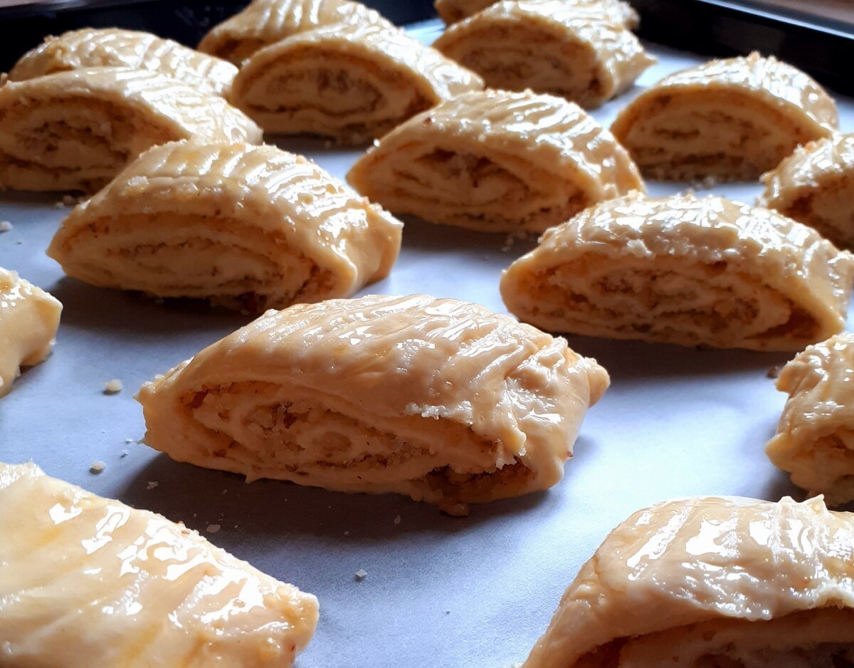Минутка из печенья со сгущенкой