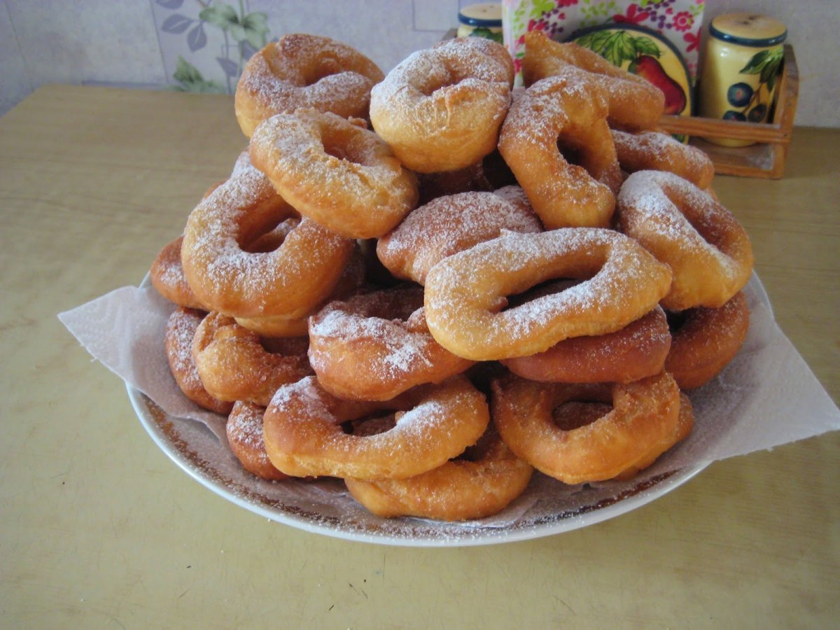 Пончики с повидлом