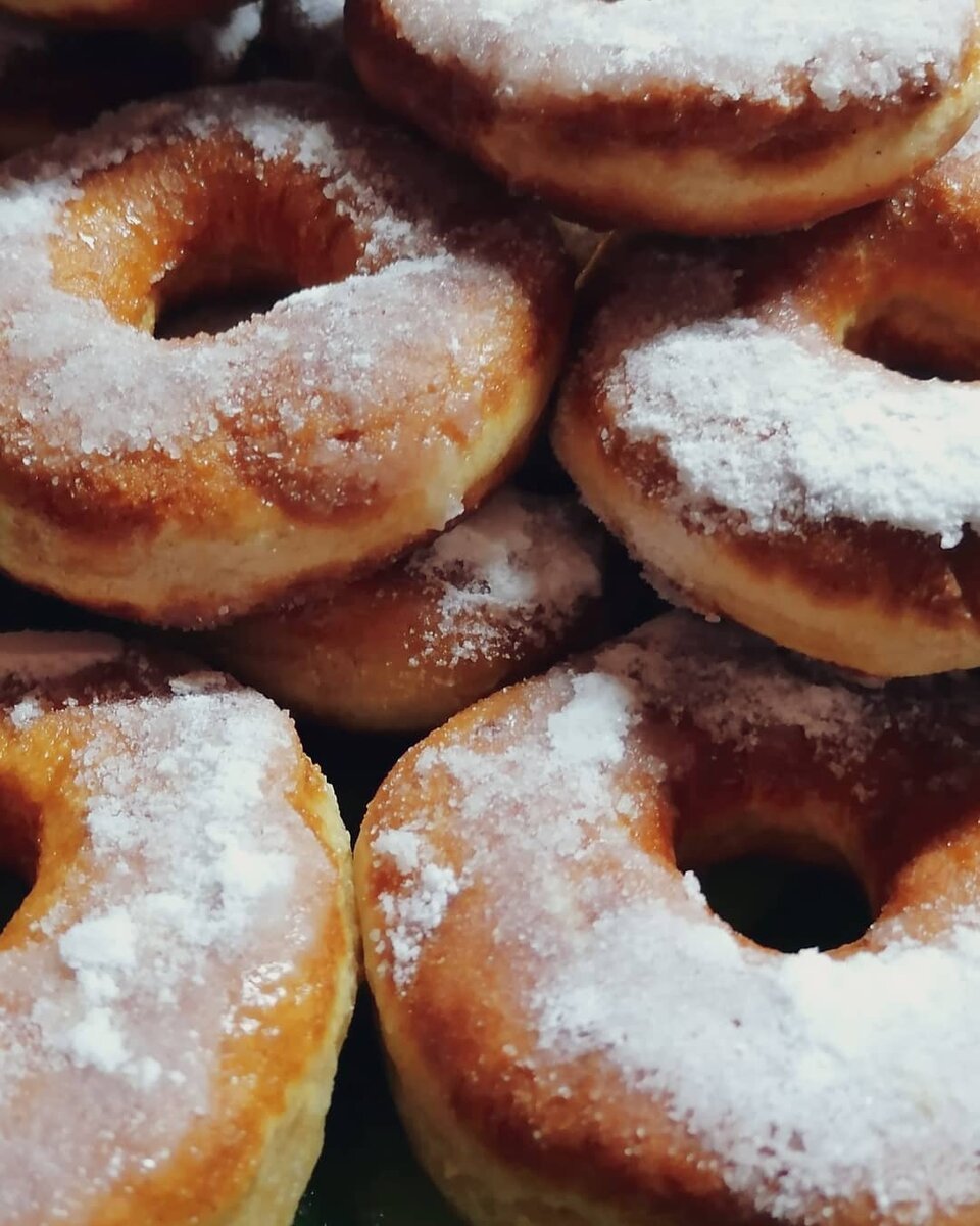 Пышки с пудрой