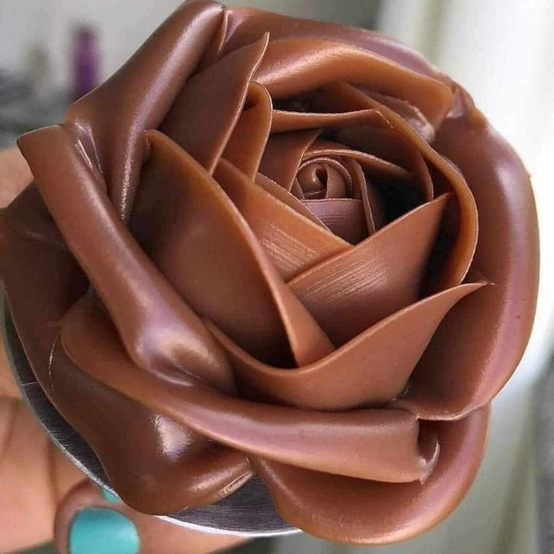 Розы из шоколадной мастики