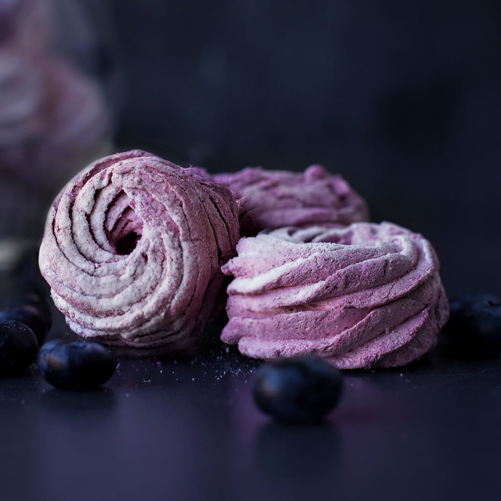 Зефир с черникой