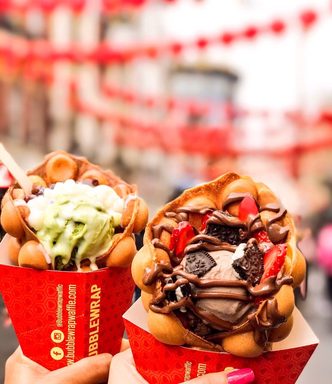 Мороженое Bubble Waffle
