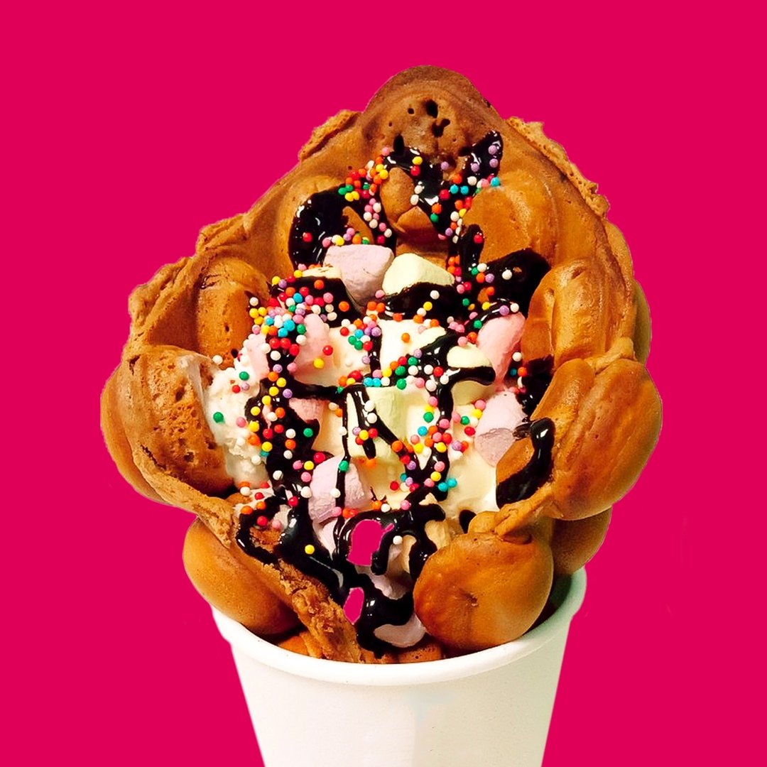 Мороженое Bubble Waffle