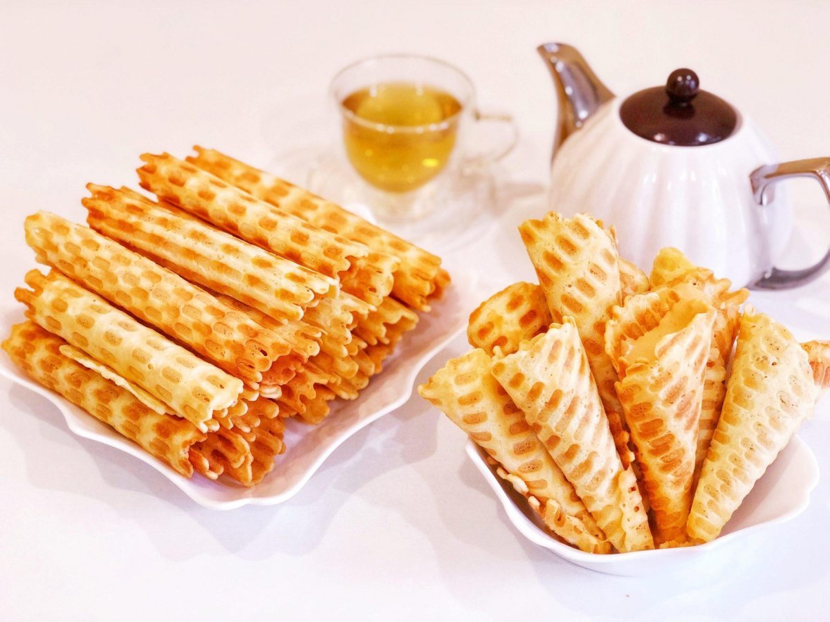 Вафли со сгущенкой