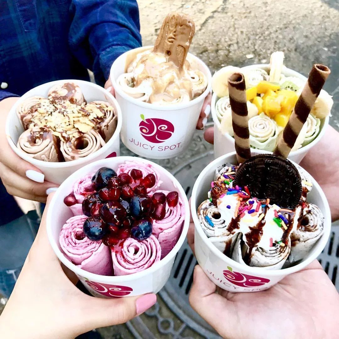 Ice Cream Roll тайское мороженое