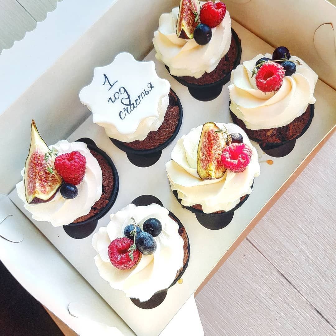 Капкейки на 5 лет свадьбы