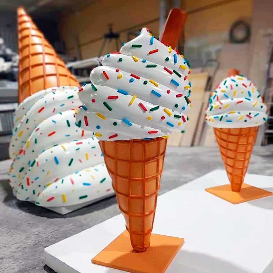 Мороженое из пенопласта