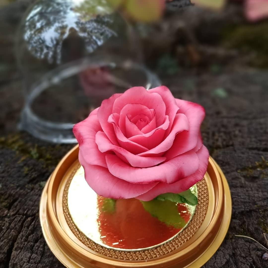 Пион из мастики сахарной