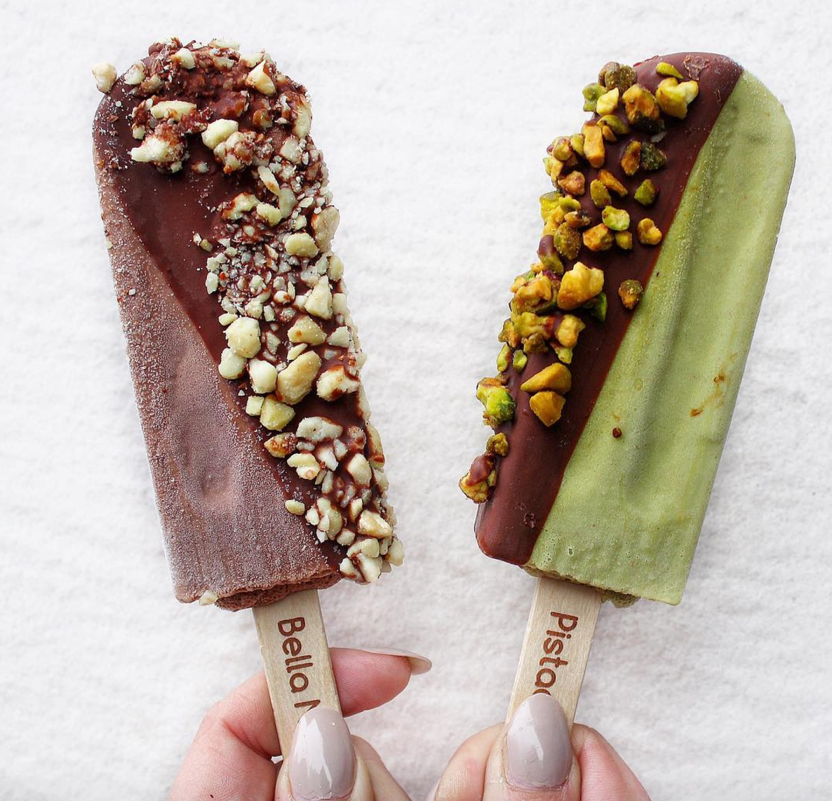 Nutella Triangle with Pistachio
