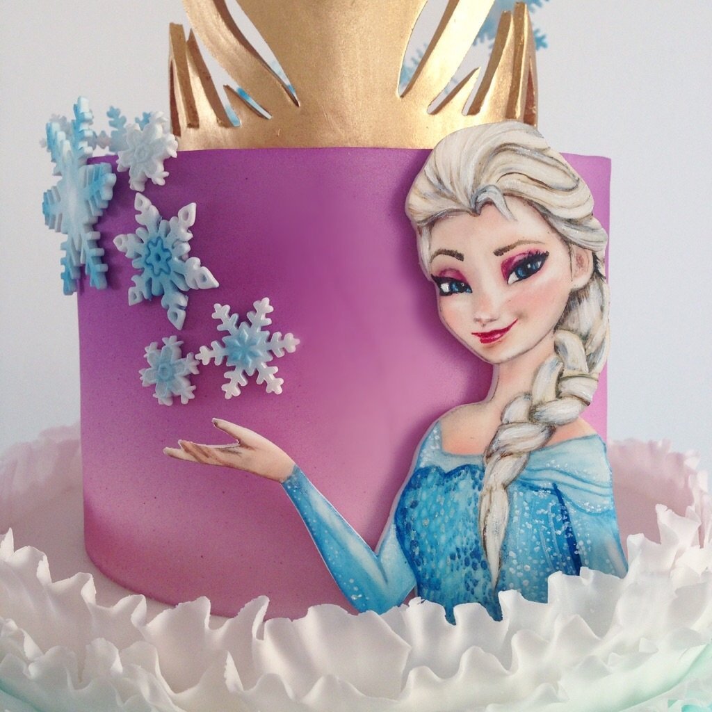 Frozen Elsa торт