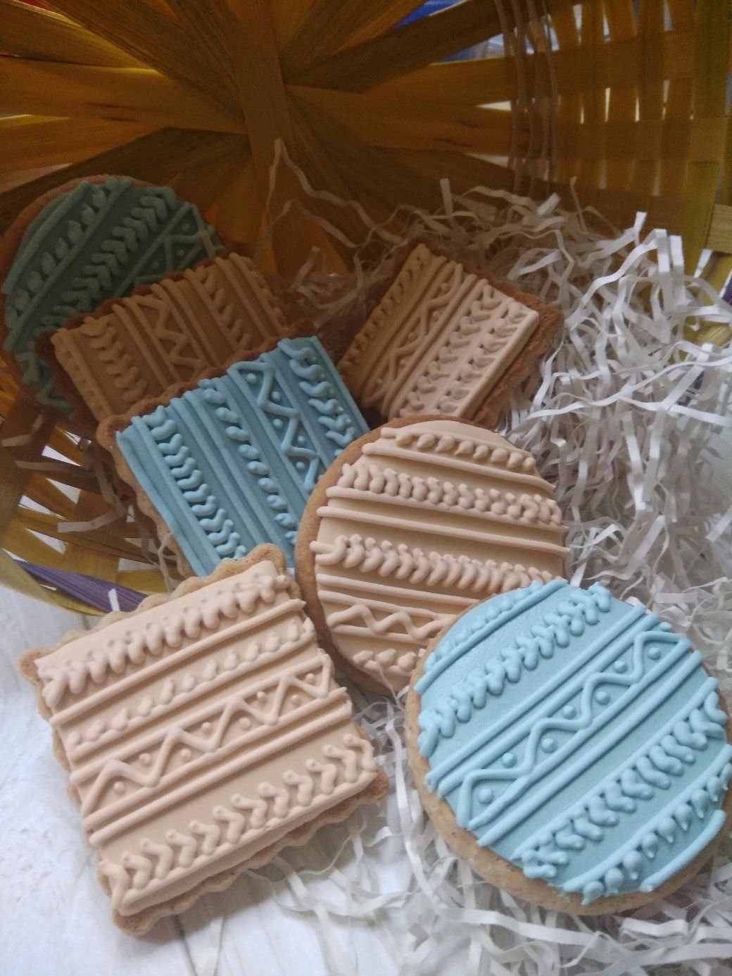 Фигурное печенье с глазурью