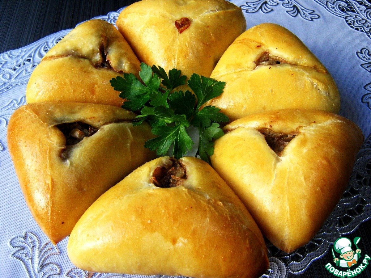Печенье из творога треугольники с сахаром