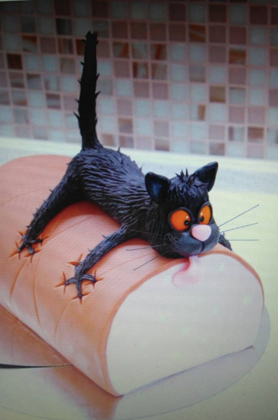Котик из мастики