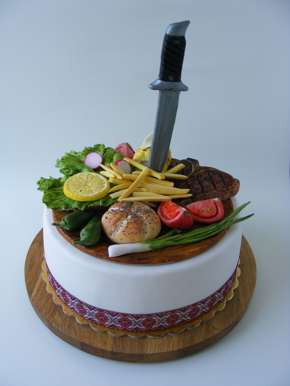 Мясной торт