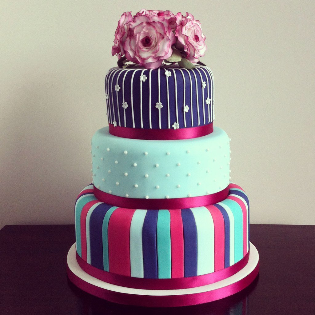 Hipster Style Wedding Cake