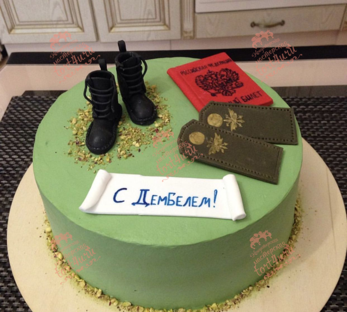Торт на дембель сыну ВКС