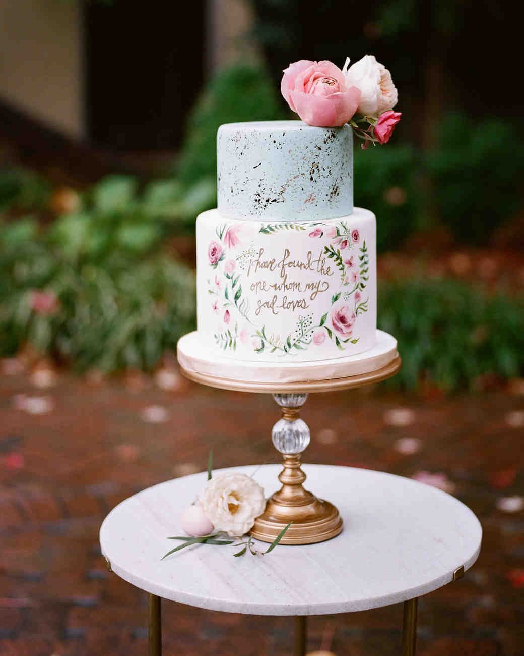 Одноярусный креативный свадебные торты