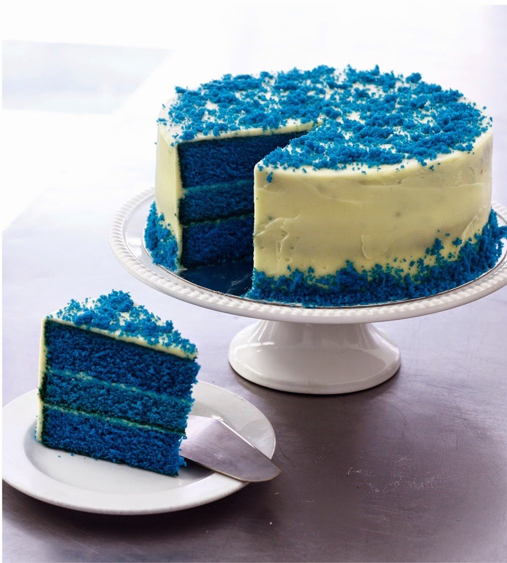 Синий тортик