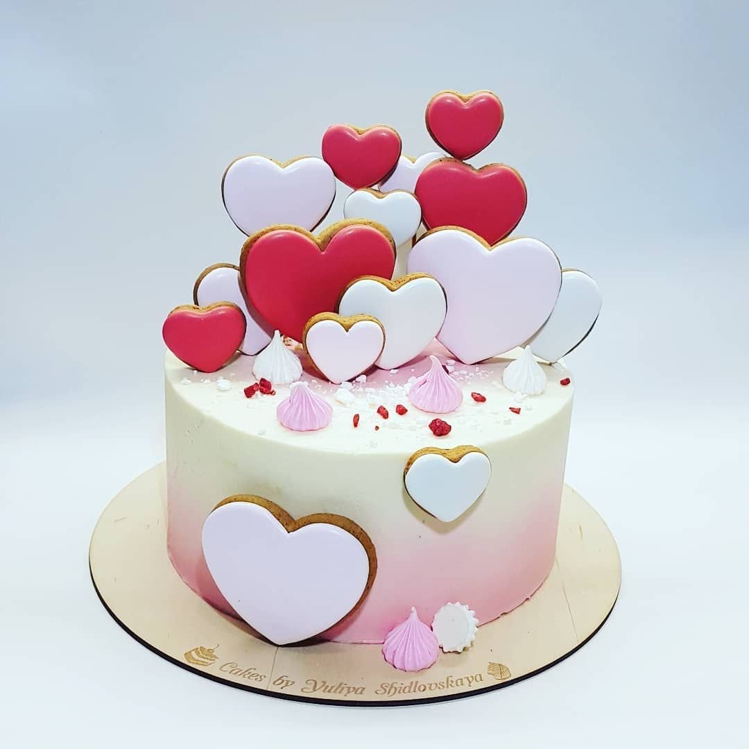 Тортик с сердечками