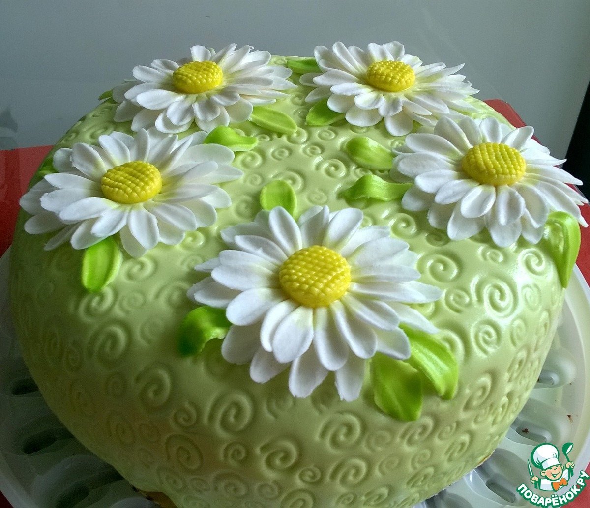 Торы с ромашками синий