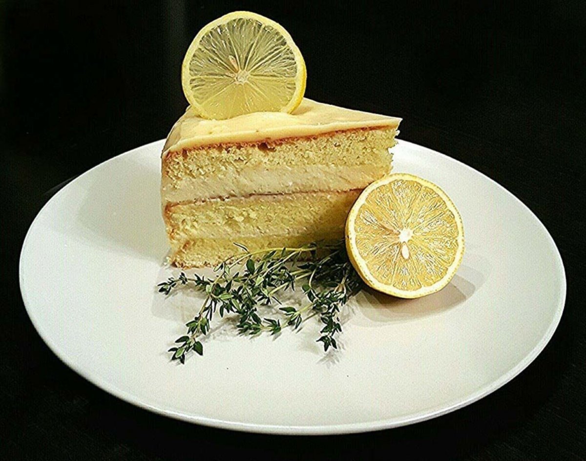 Прозрачный лимонный пирог