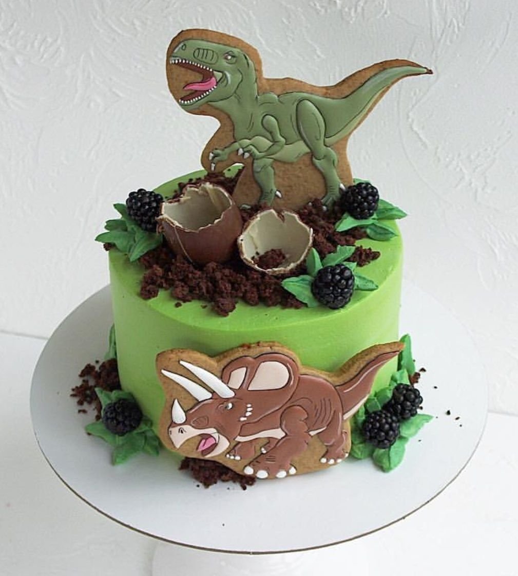 Пряники динозавры на торт