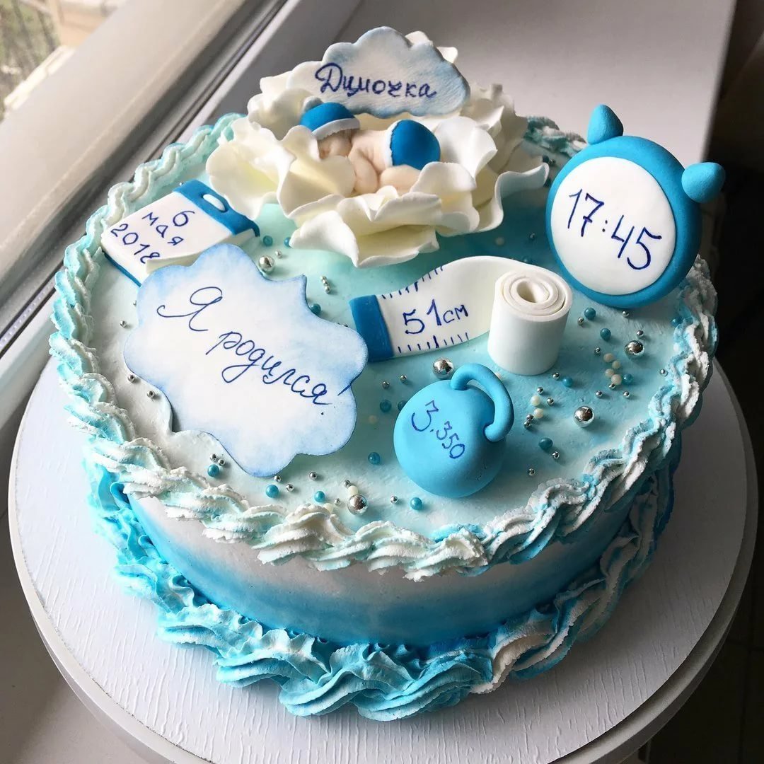 Торт на 1 месяц мальчику