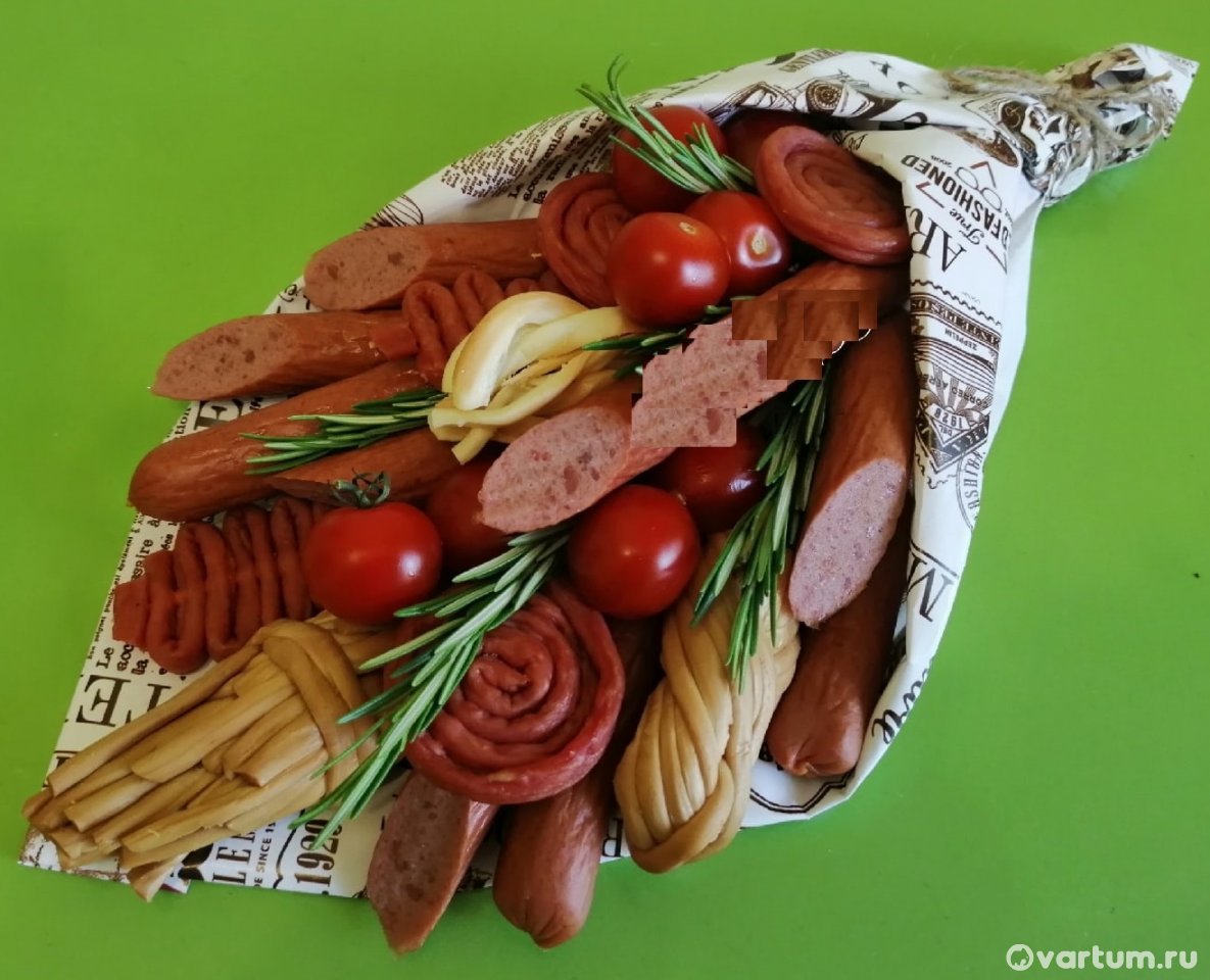 Мясной торт для мужчины