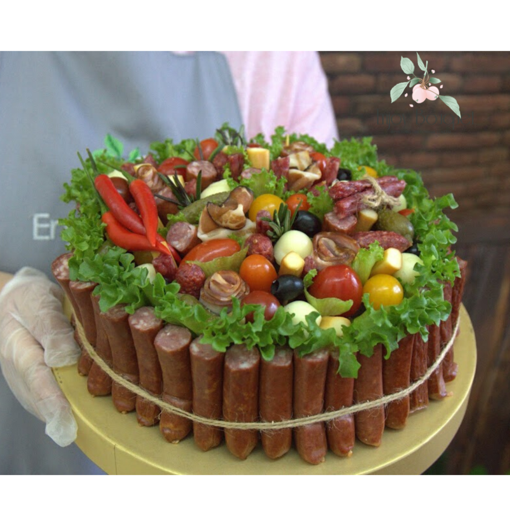 Букет из сыра косички