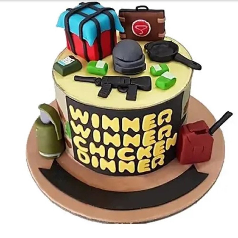 Торт с игрой PUBG