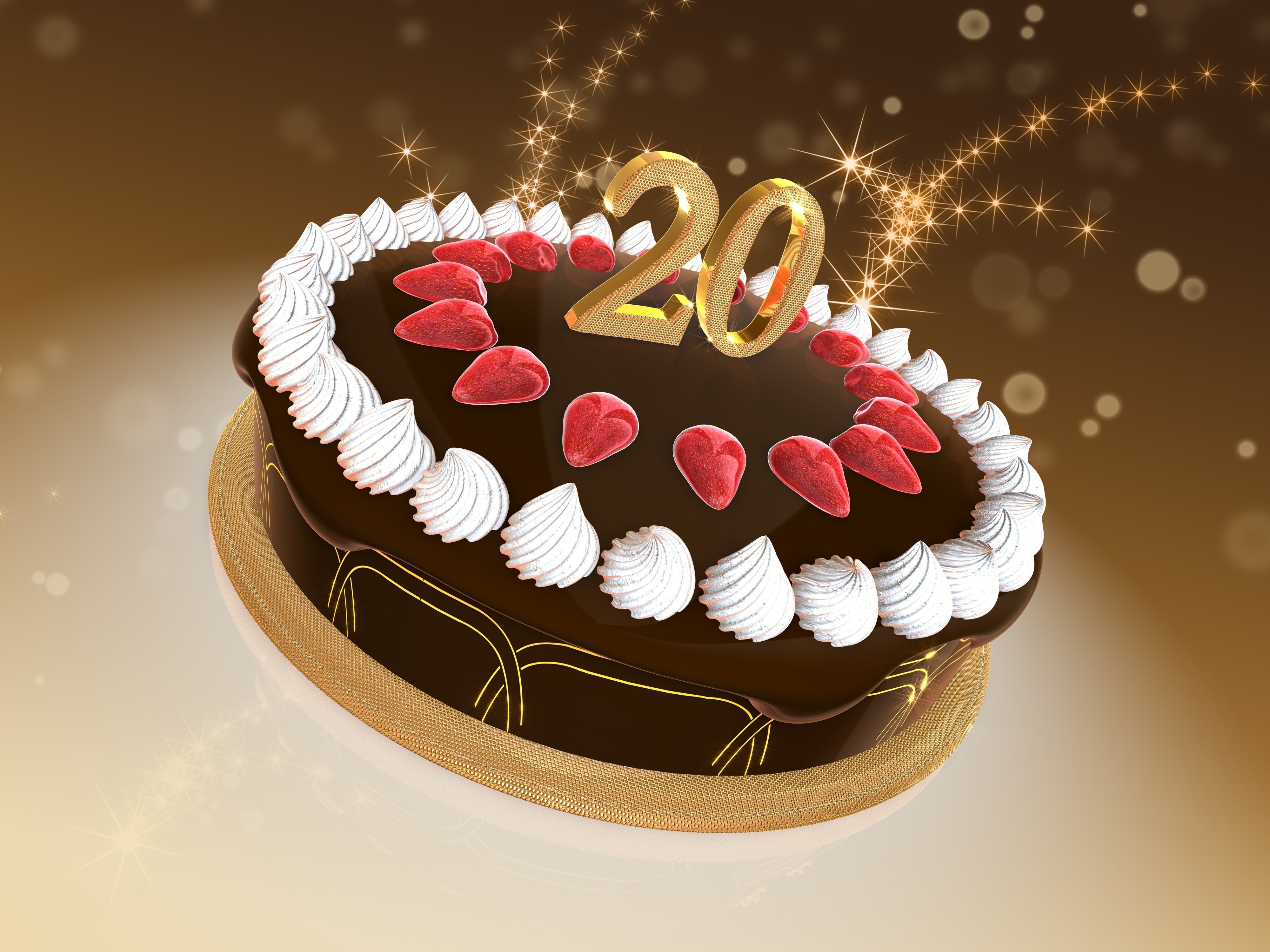 Открытка поздравление с днем рождения 20 лет. Торт на юбилей. Торт с днем рождения!. Открытка торт. С юбилеем 20.