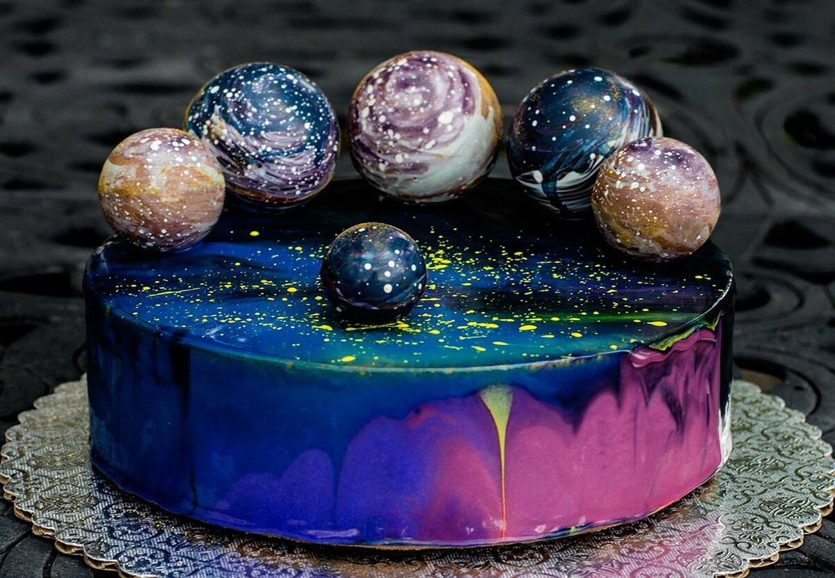 Космический торт для мальчика
