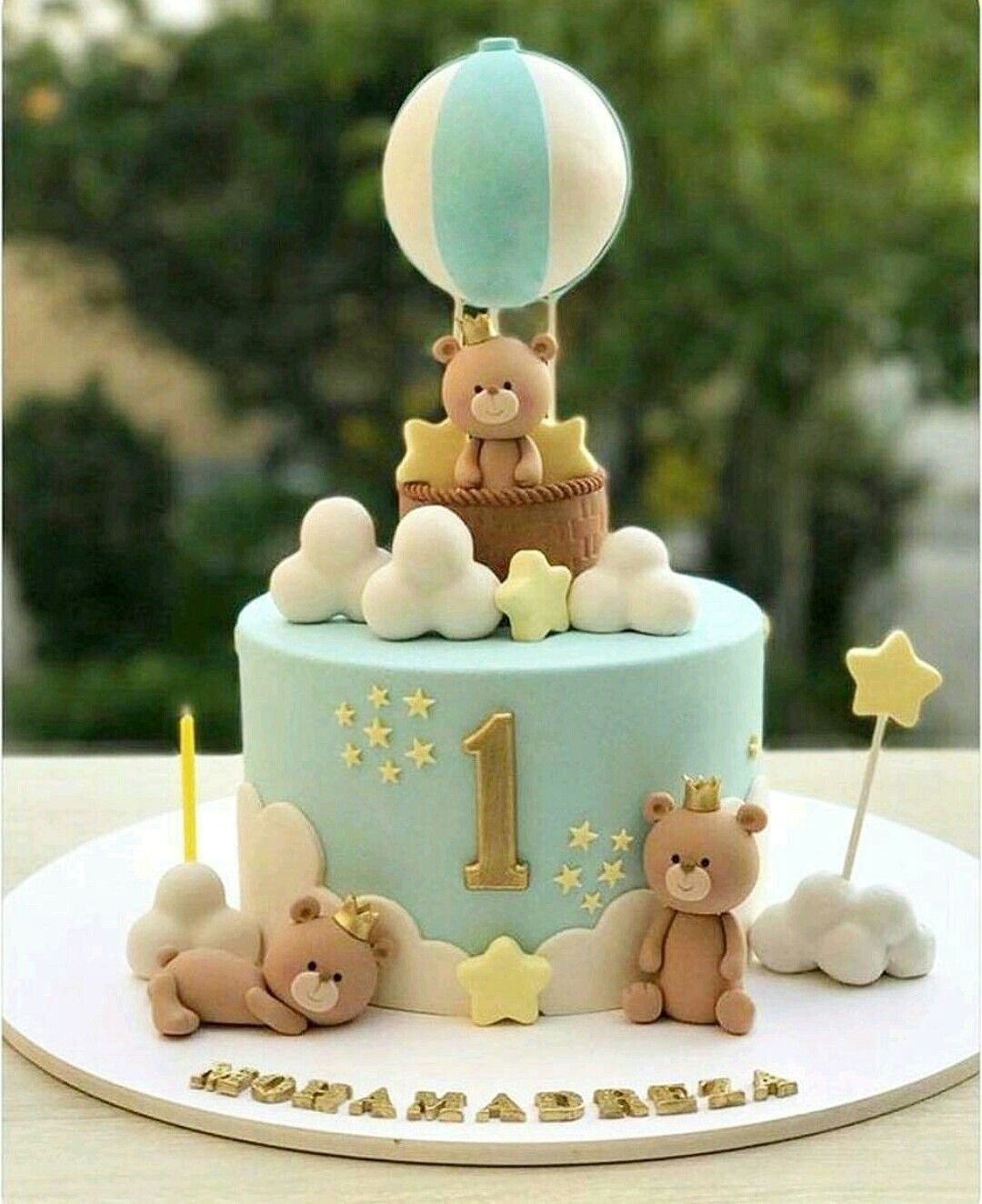Торт на 1 годик с машинками