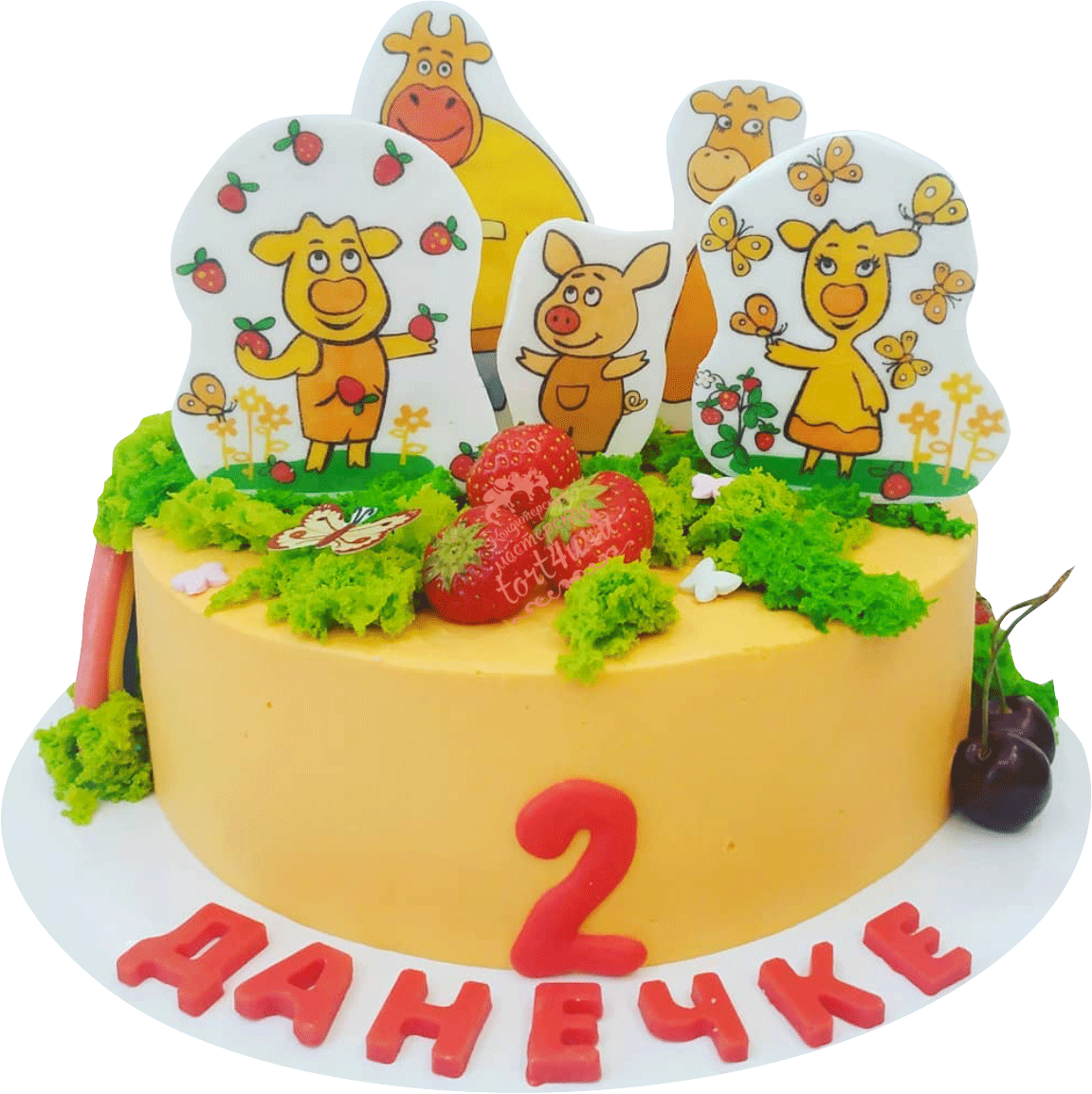 Торт с телятами