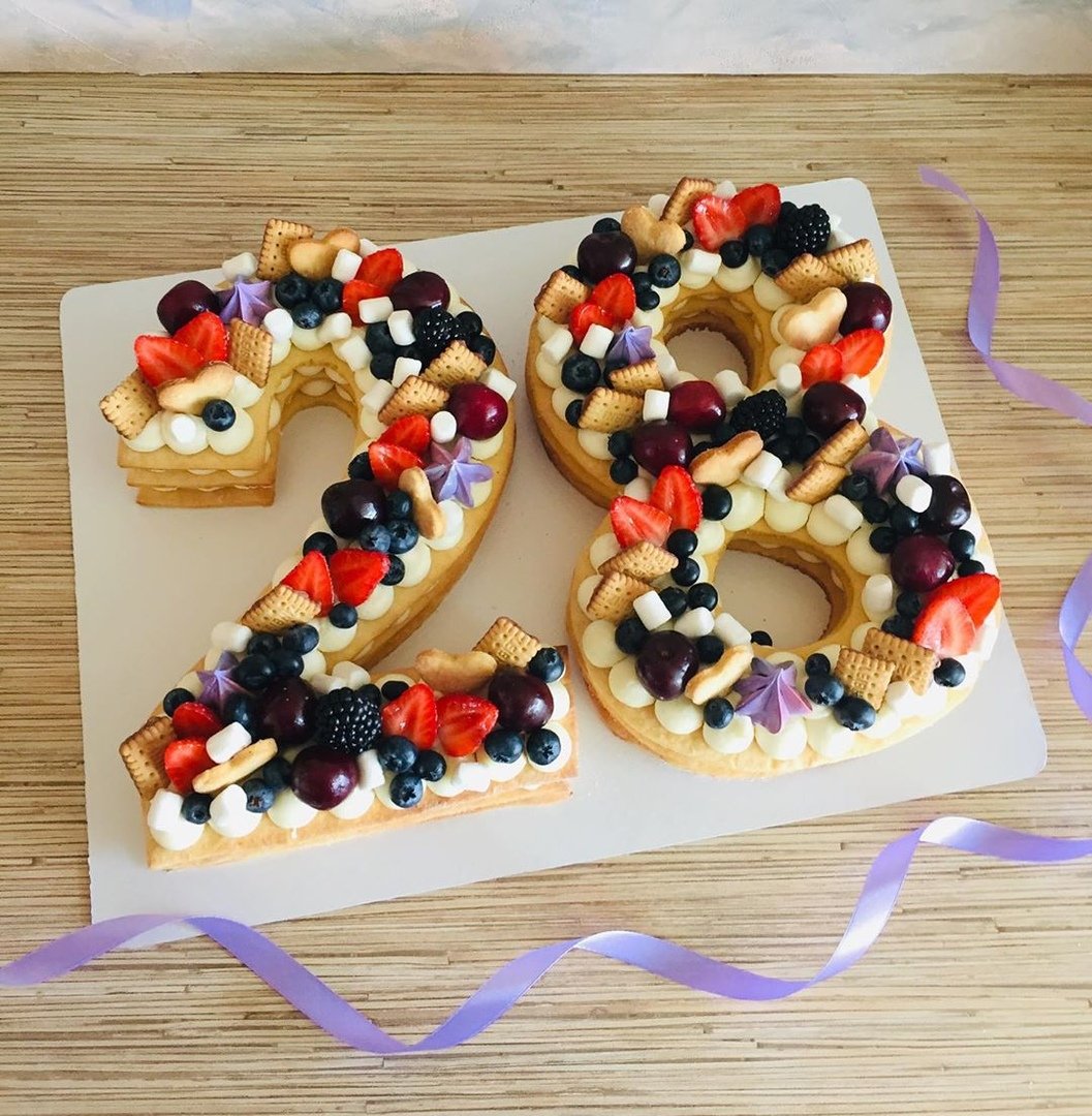 Торт цифра 30 лет