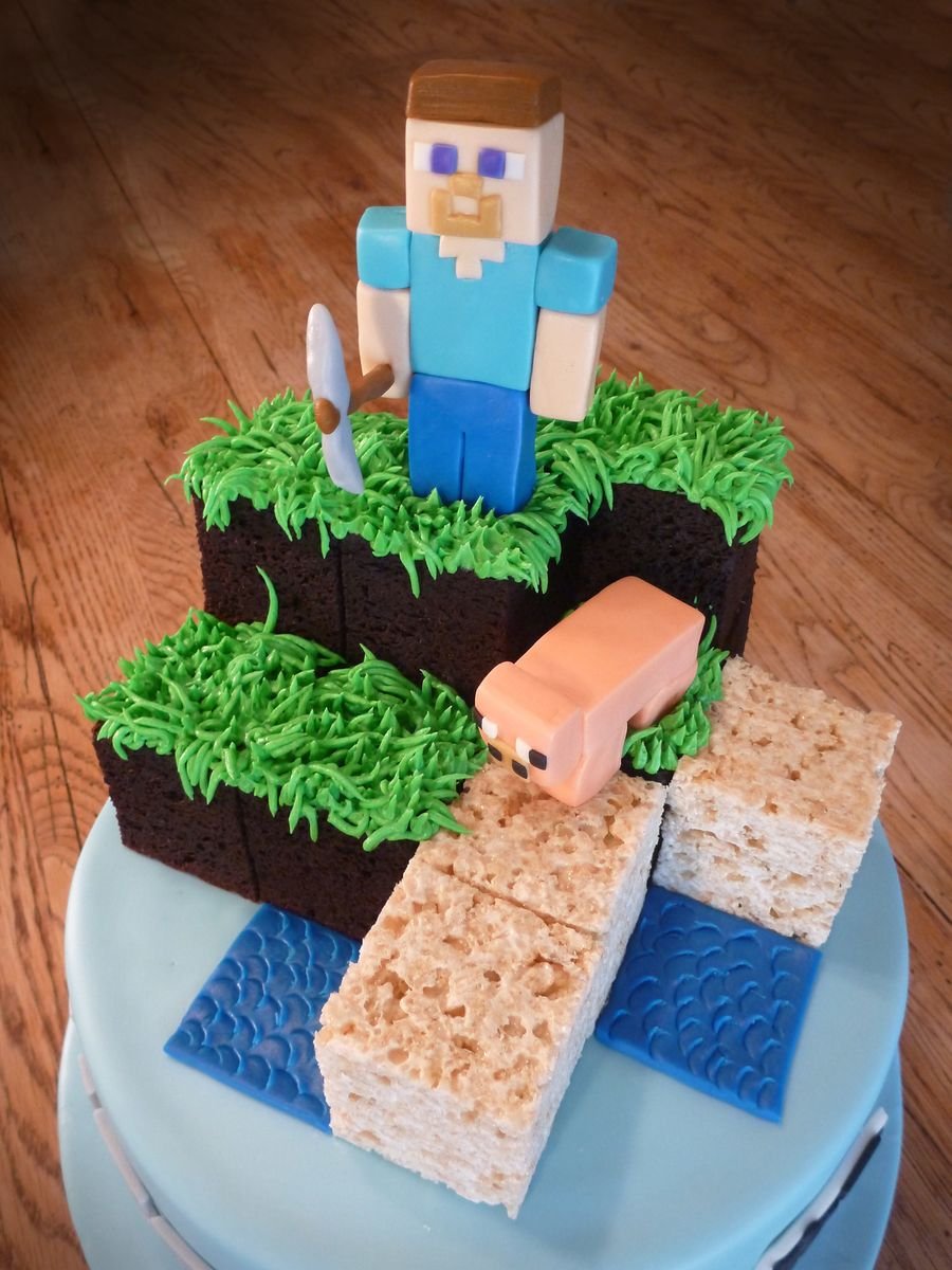 Торт Minecraft КРИПЕР