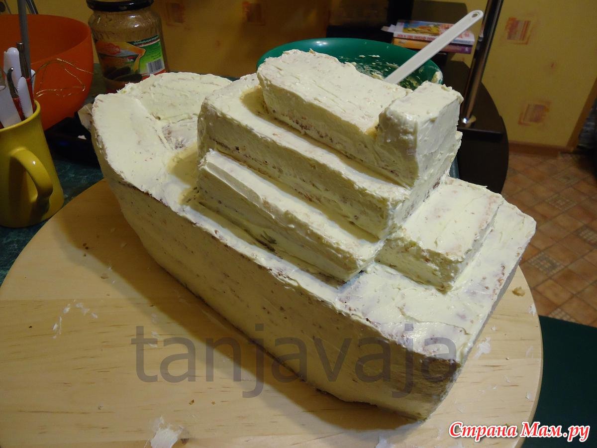 Торт корабль своими руками