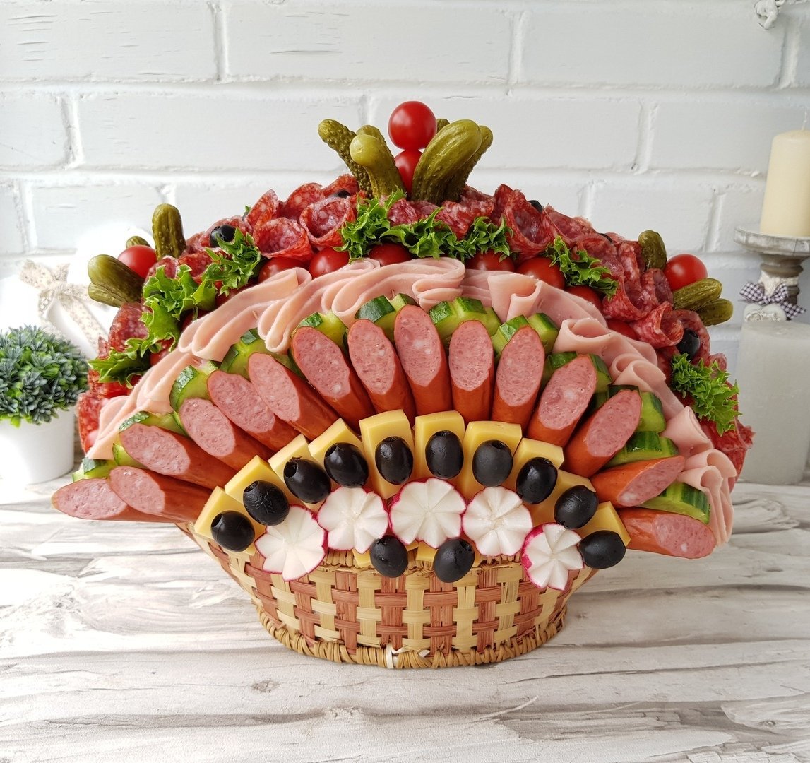 Мясной торт на 23 февраля