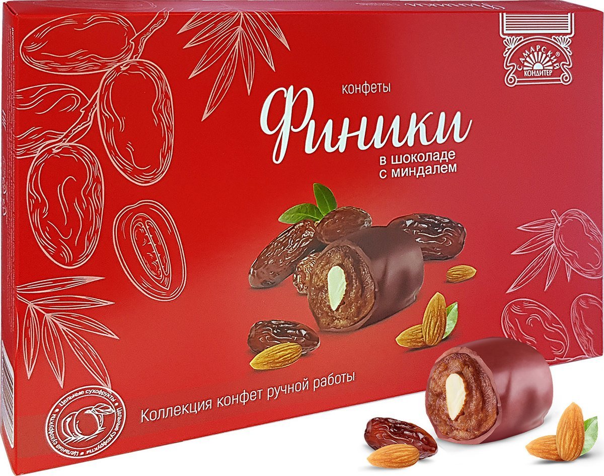 Финики в шоколаде с миндалем Султан