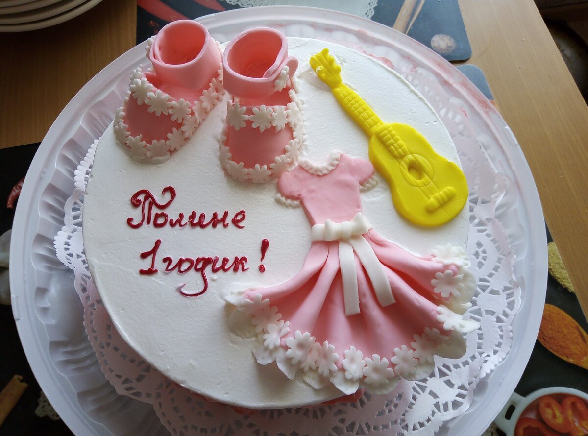 Торт на 4 года девочке