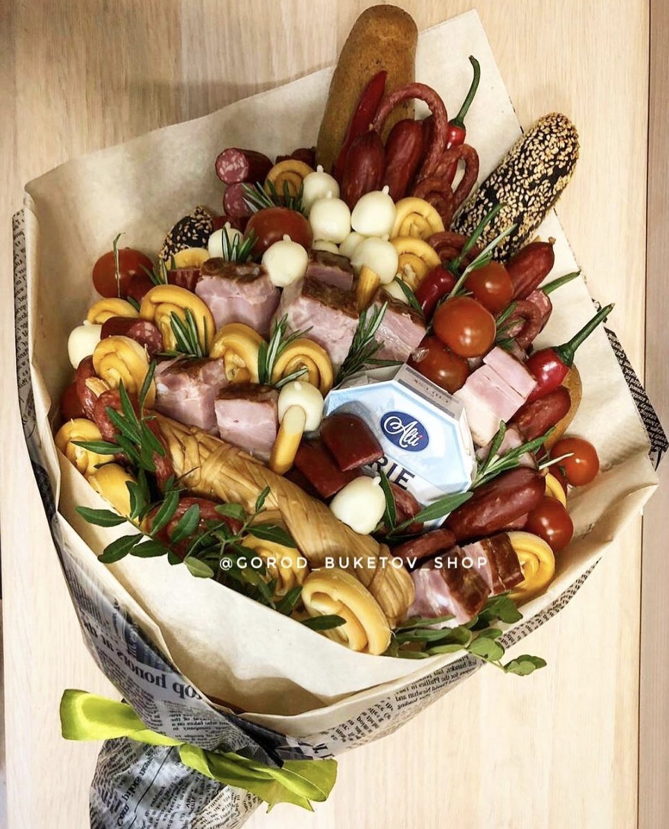 Мясной торт для мужчины