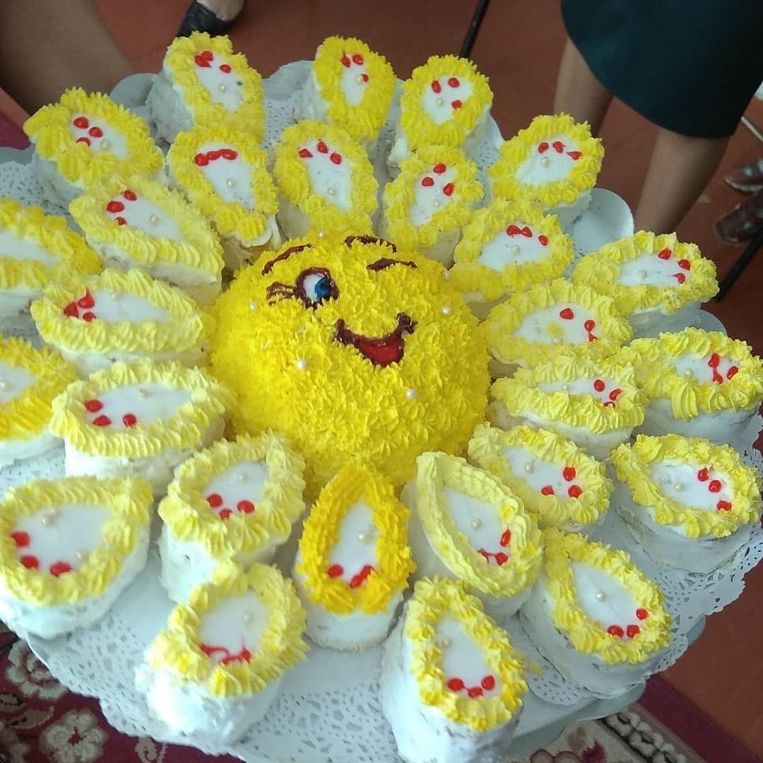 Подсолнух с мастики