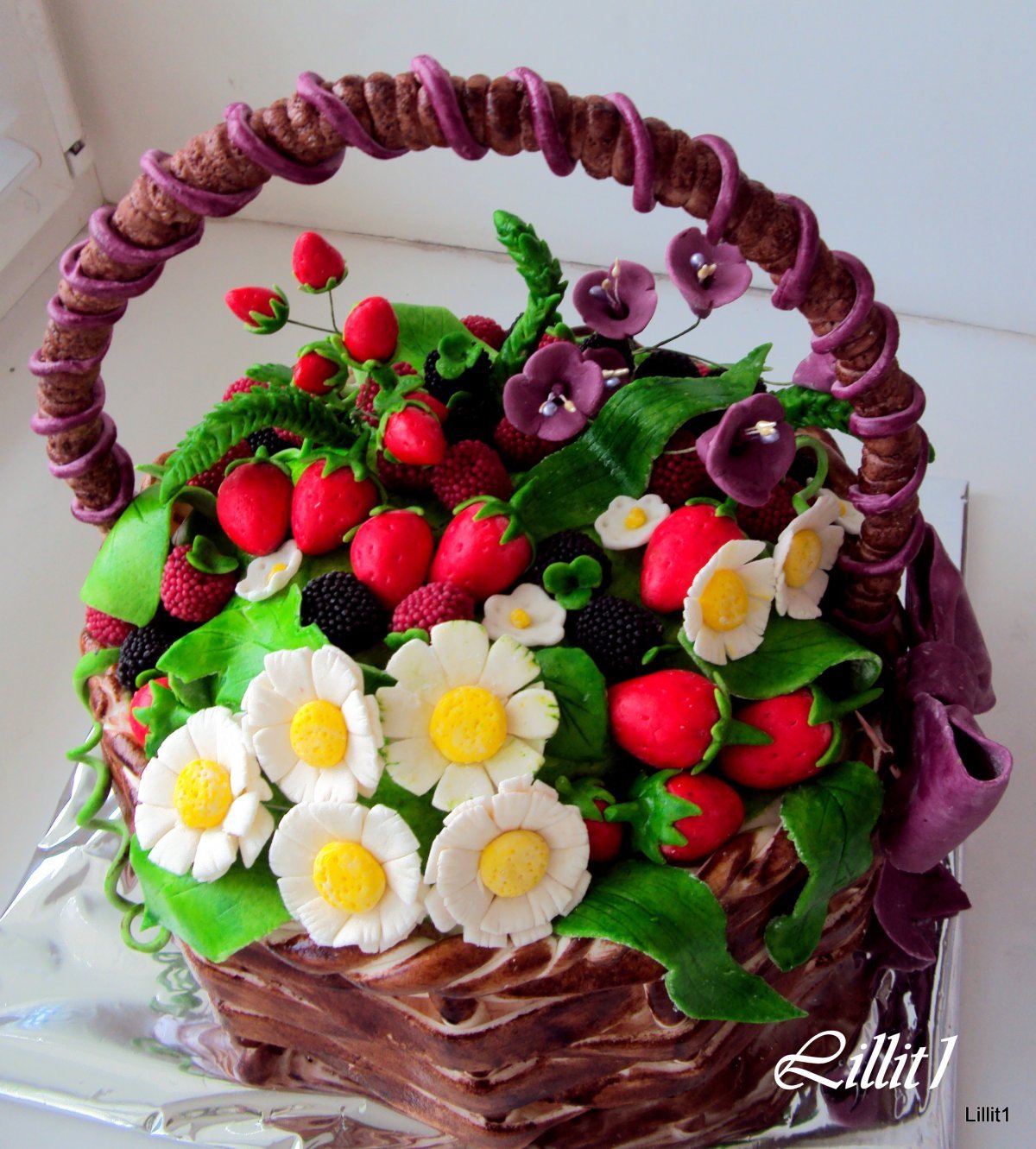 Торт корзинка