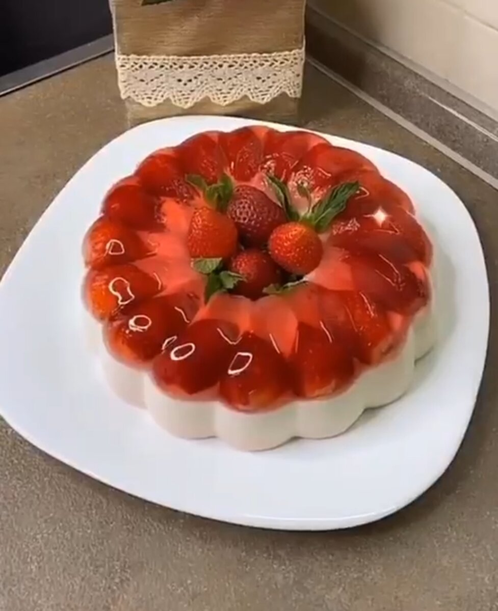 Домашний торт желе