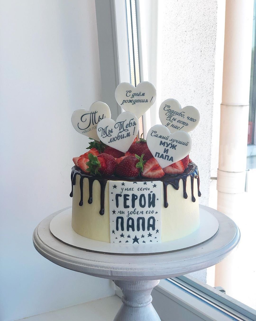 Декор торта для мужчины