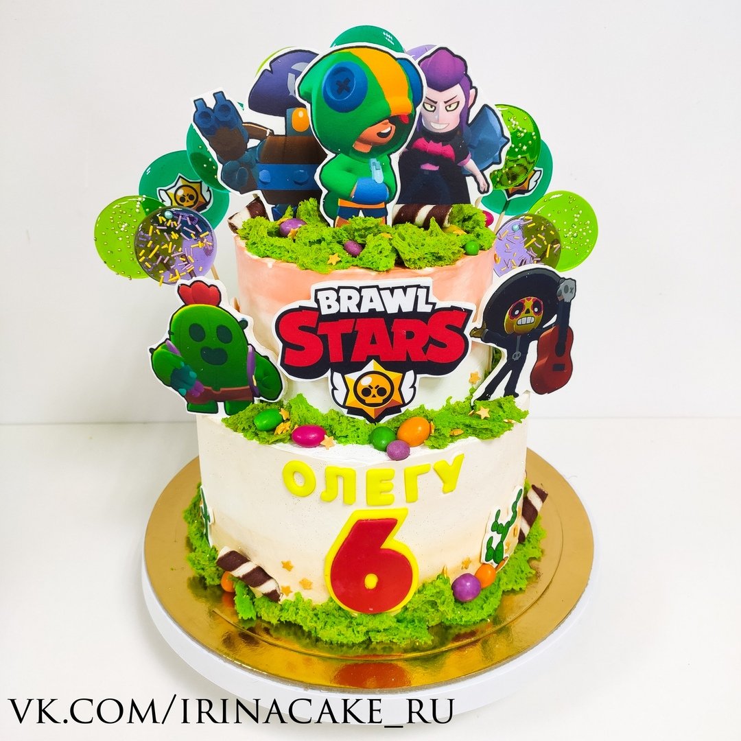Торты Brawl Stars девочки с чупиками