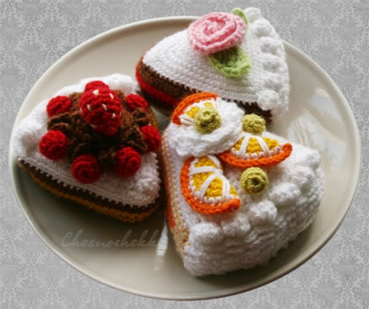 Торты и пирожные крючком